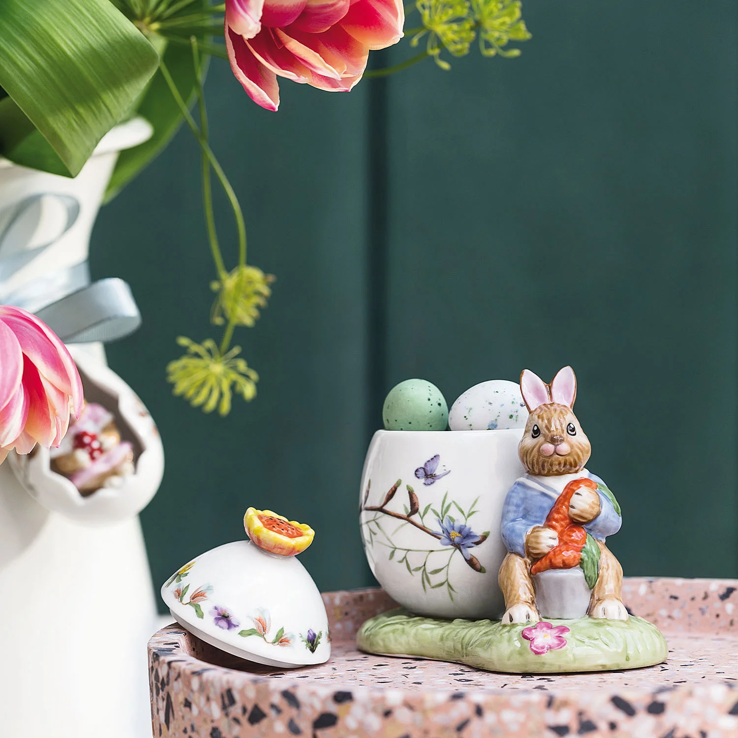 Bunny Tales Шкатулка "Кролик с морковкой" 11 см