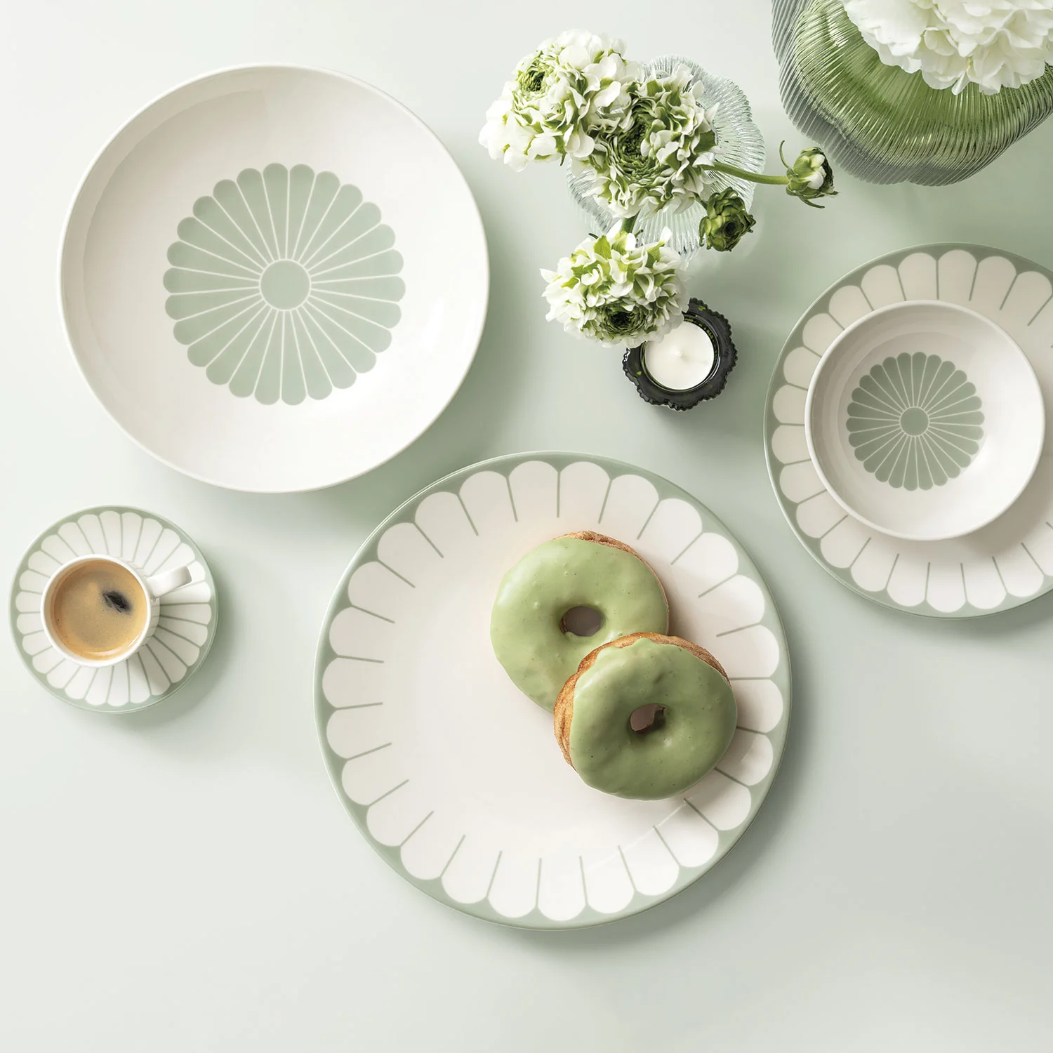 Fleur Vert Тарелка для пасты 24 см