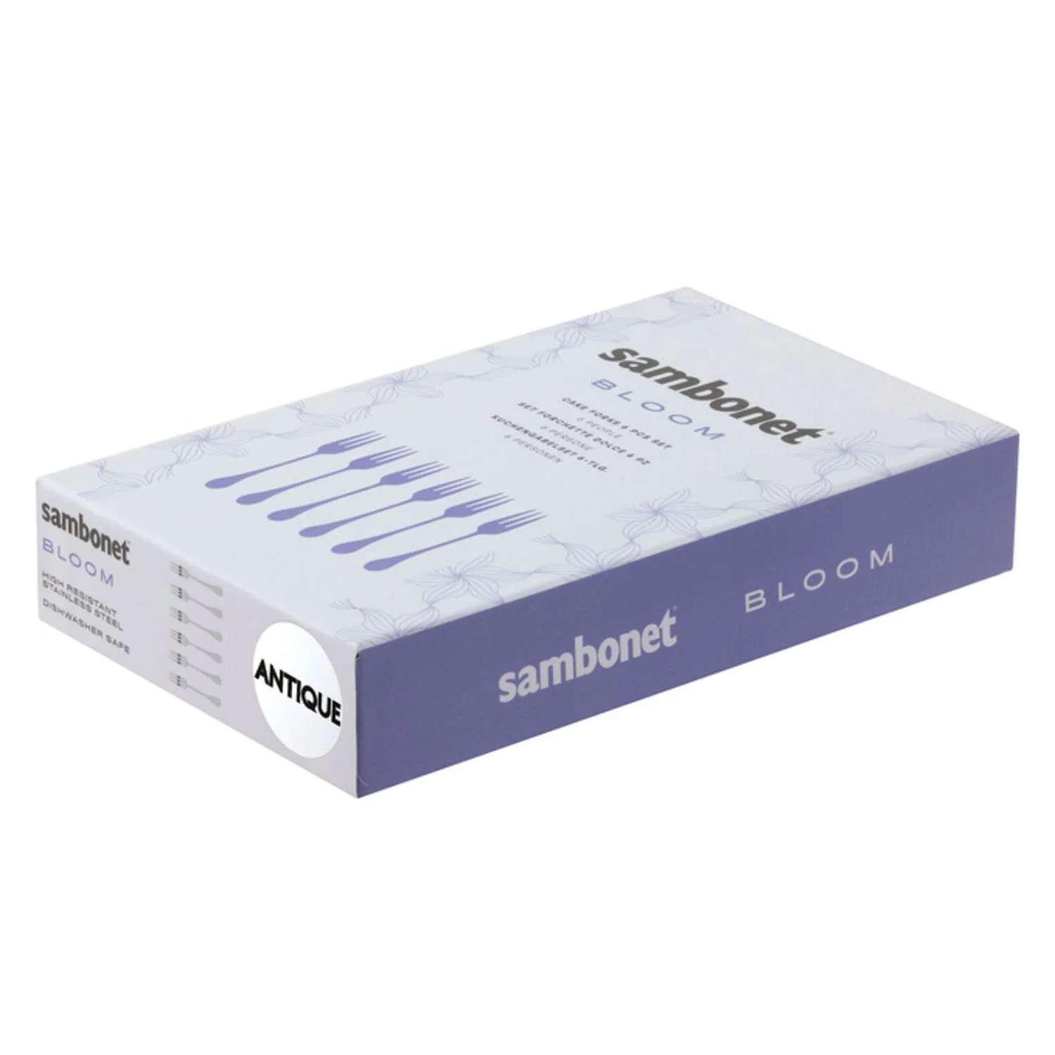 Sambonet Bloom Набор десертных вилок, 6 шт