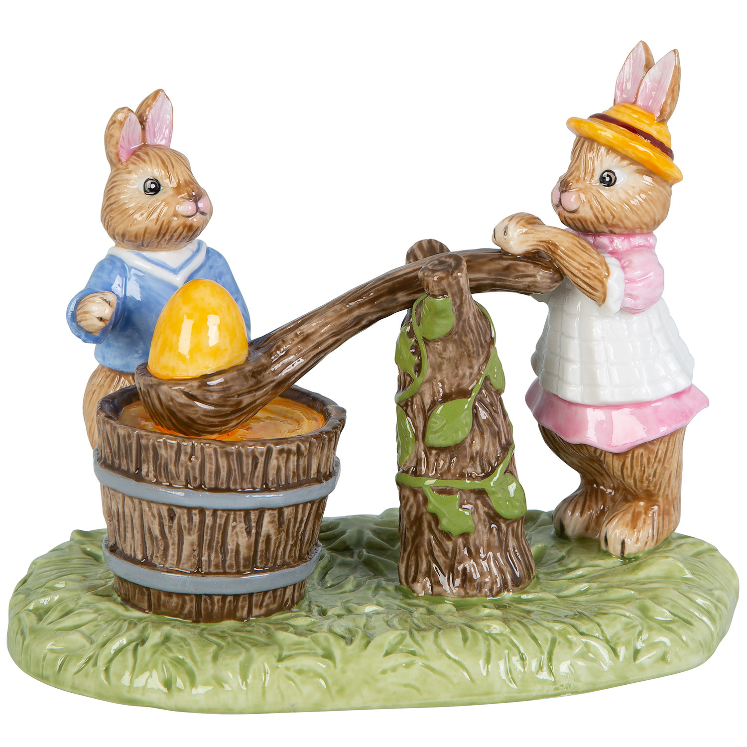 Bunny Tales Фигурка "Зайцы раскрашивающие яйцо"