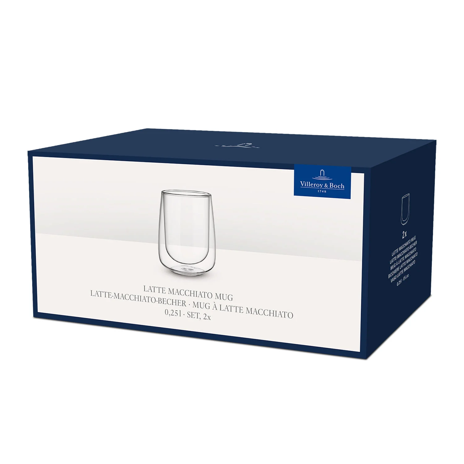 Artesano Hot&Cold Beverages Набор стаканов для латте 250 мл, 2 шт