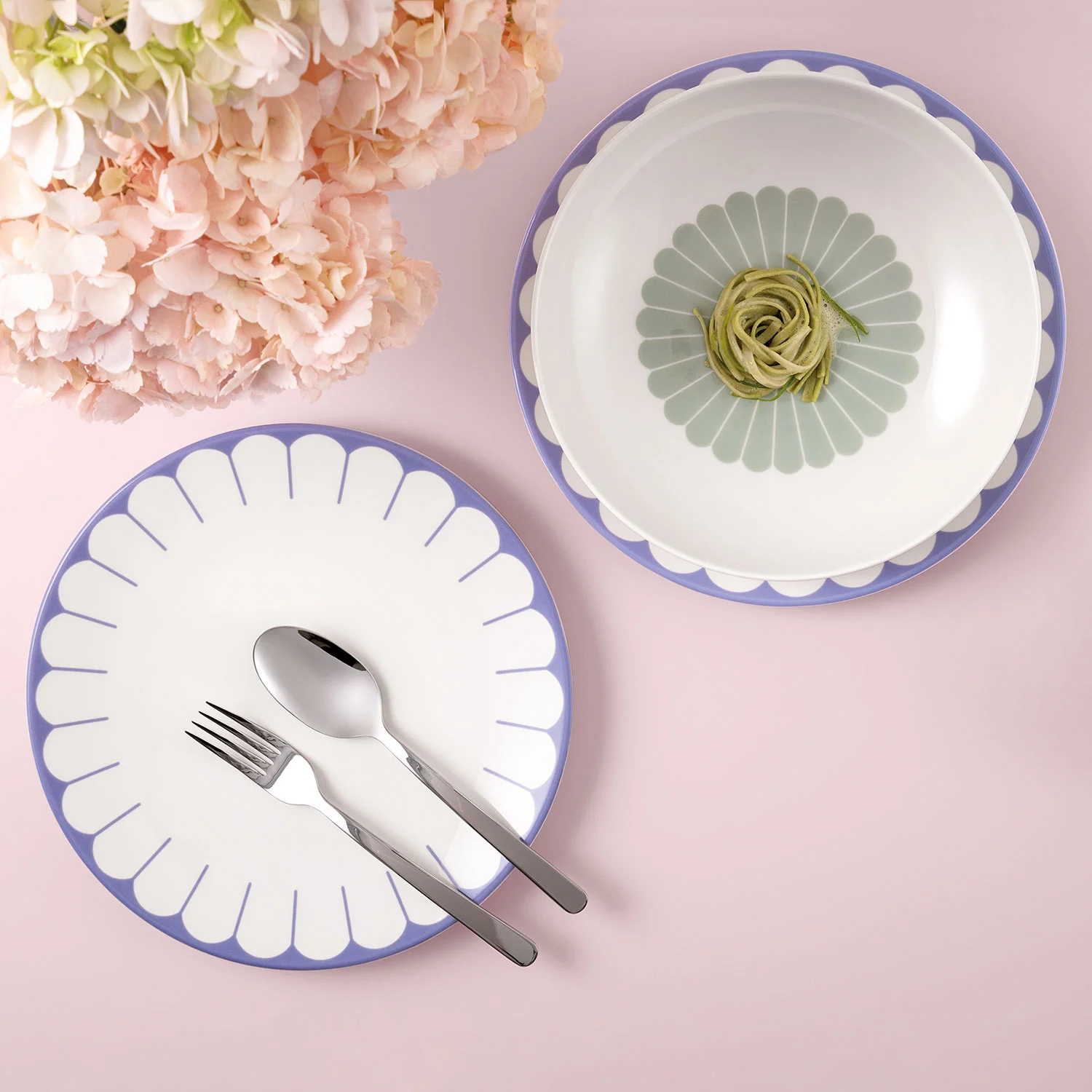 Fleur Bleu Плоская тарелка 27 см