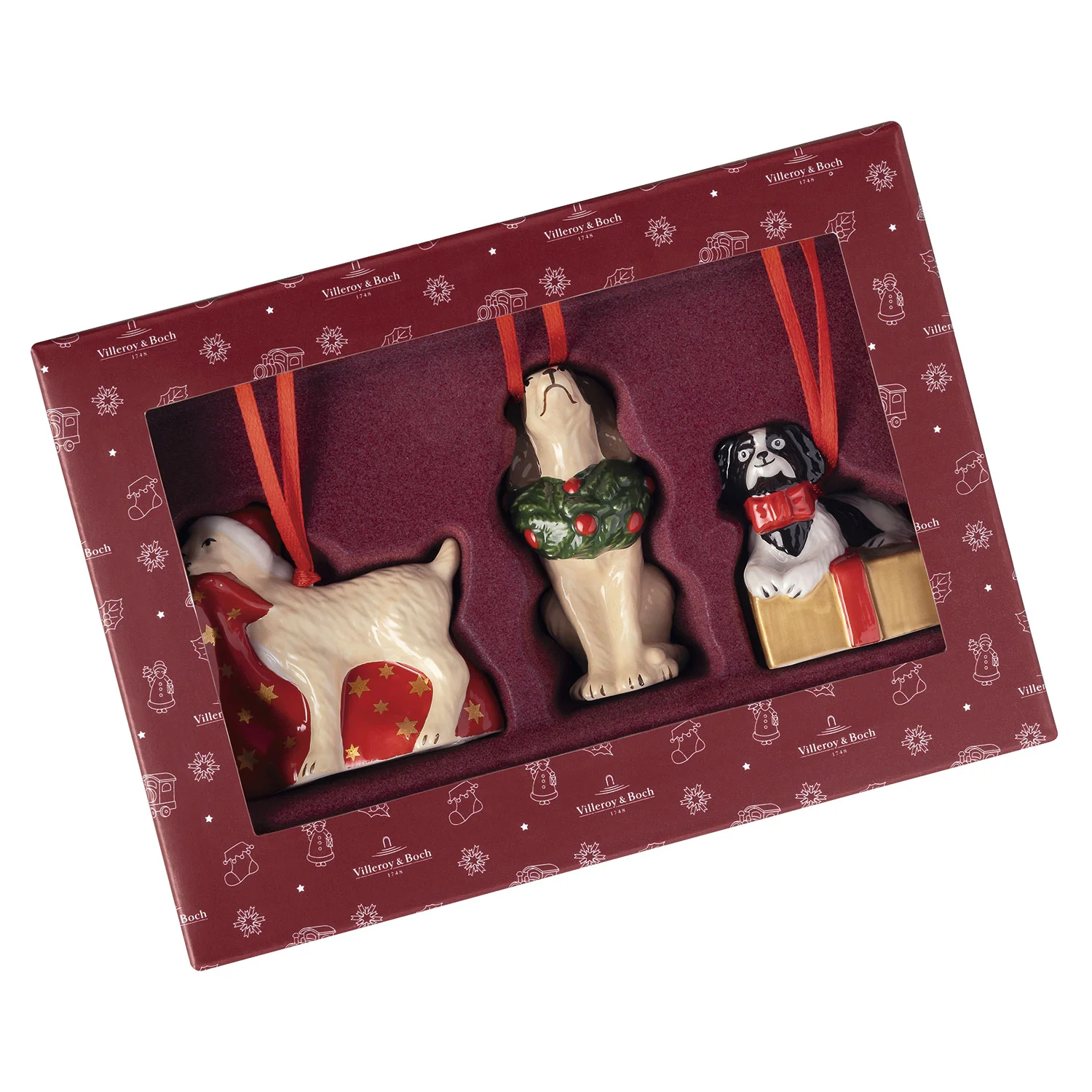 Nostalgic Ornaments Набор украшений "Собачки", 3 шт.