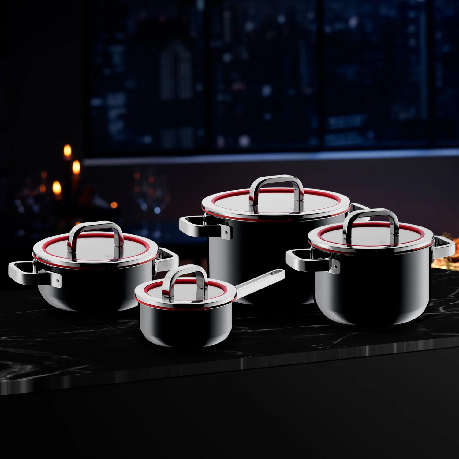 WMF Fusiontec Functional Набор кастрюль, 4 предмета