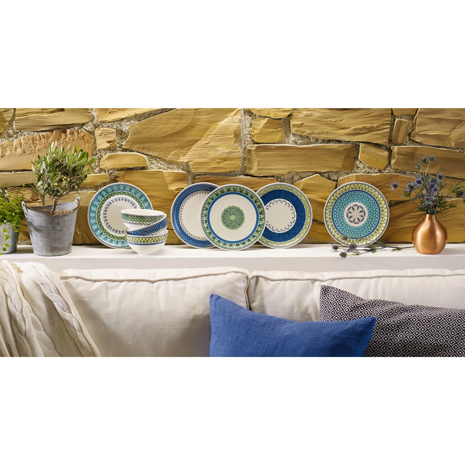 Casale Blu Плоская тарелка 27 см