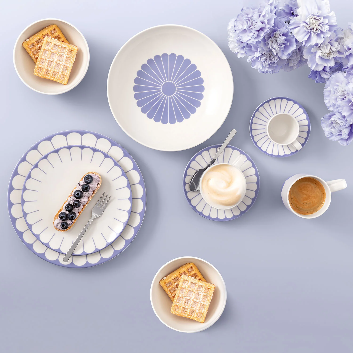 Fleur Bleu Плоская тарелка 27 см