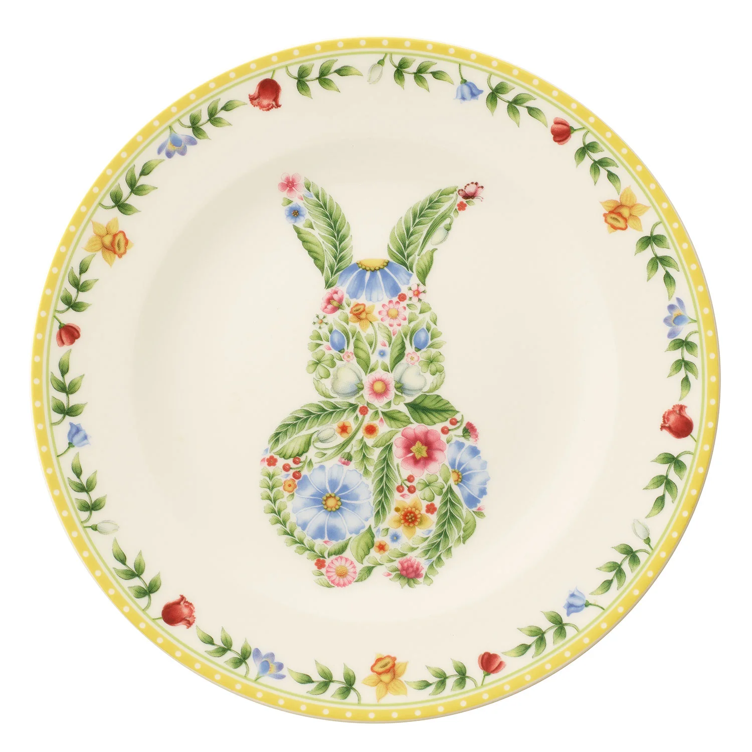 Spring Awakening Салатная тарелка "Цветочный кролик" 22 см