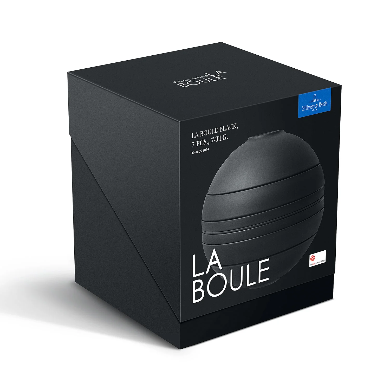 Iconic La Boule Black Набор посуды на 2 персоны, 7 предметов