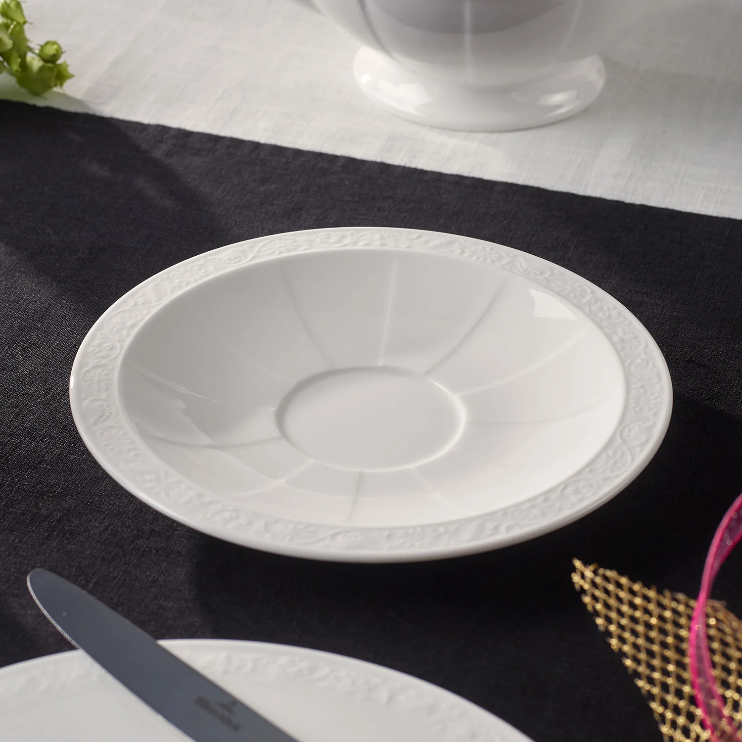 White Pearl Блюдце к чашке для завтрака 18 см