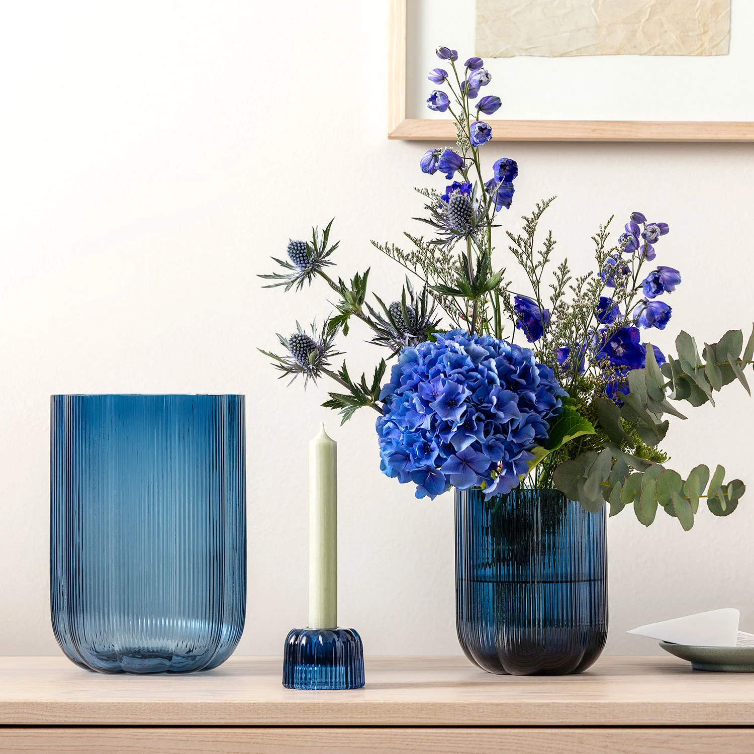 Fleur Bleu Glass Ваза 15 см
