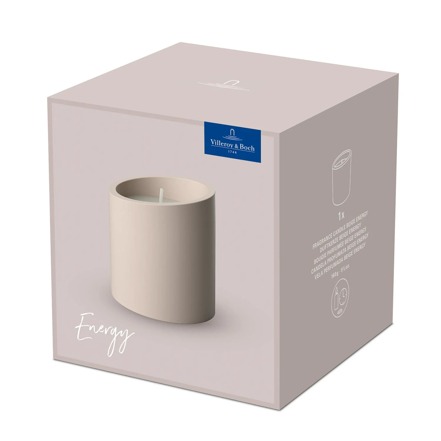 NewMoon Home Energy Подсвечник с ароматической свечой 9 см