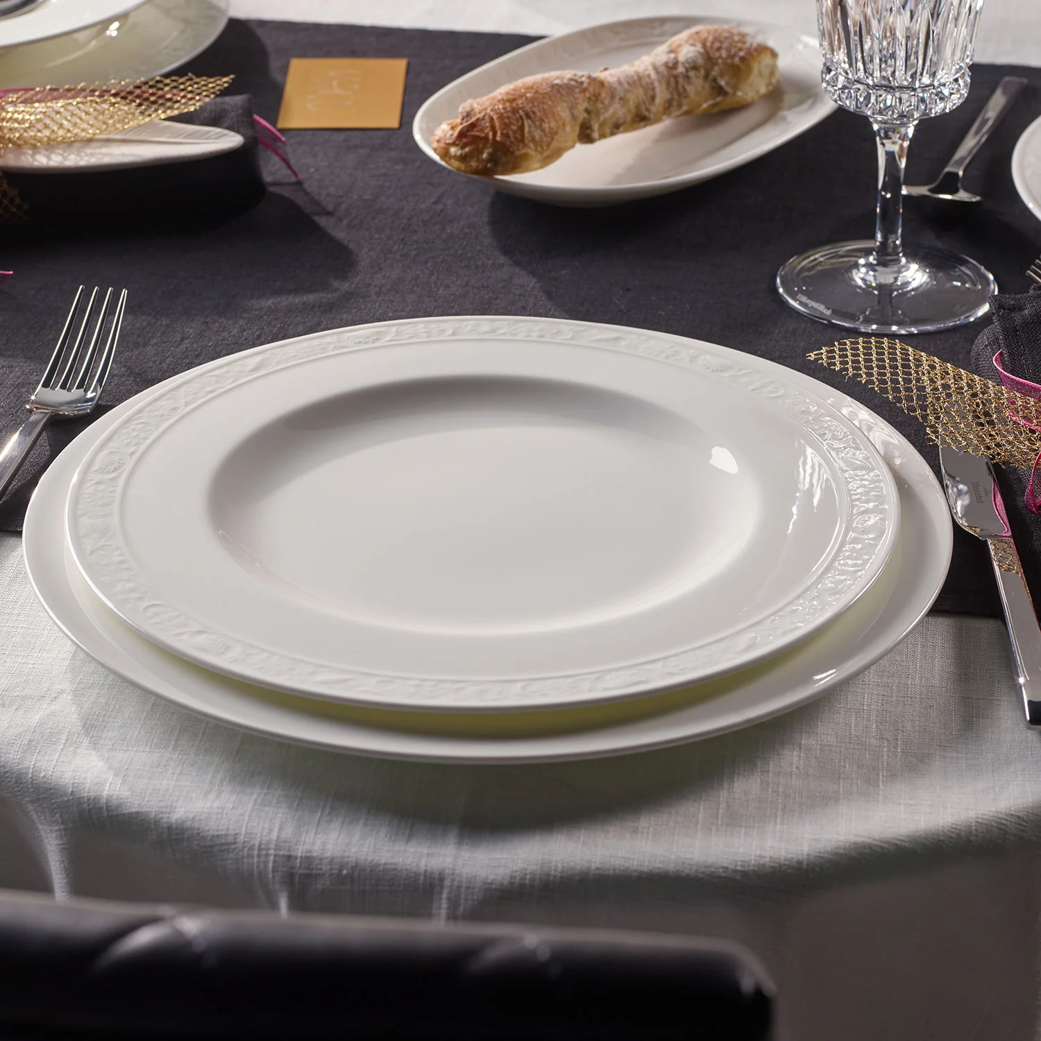 White Pearl Плоская тарелка 27 см