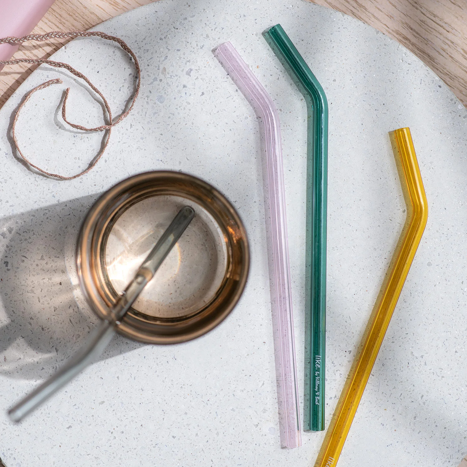 Artesano Hot - Cold Beverages Трубочки для напитков стеклянные, 4 шт