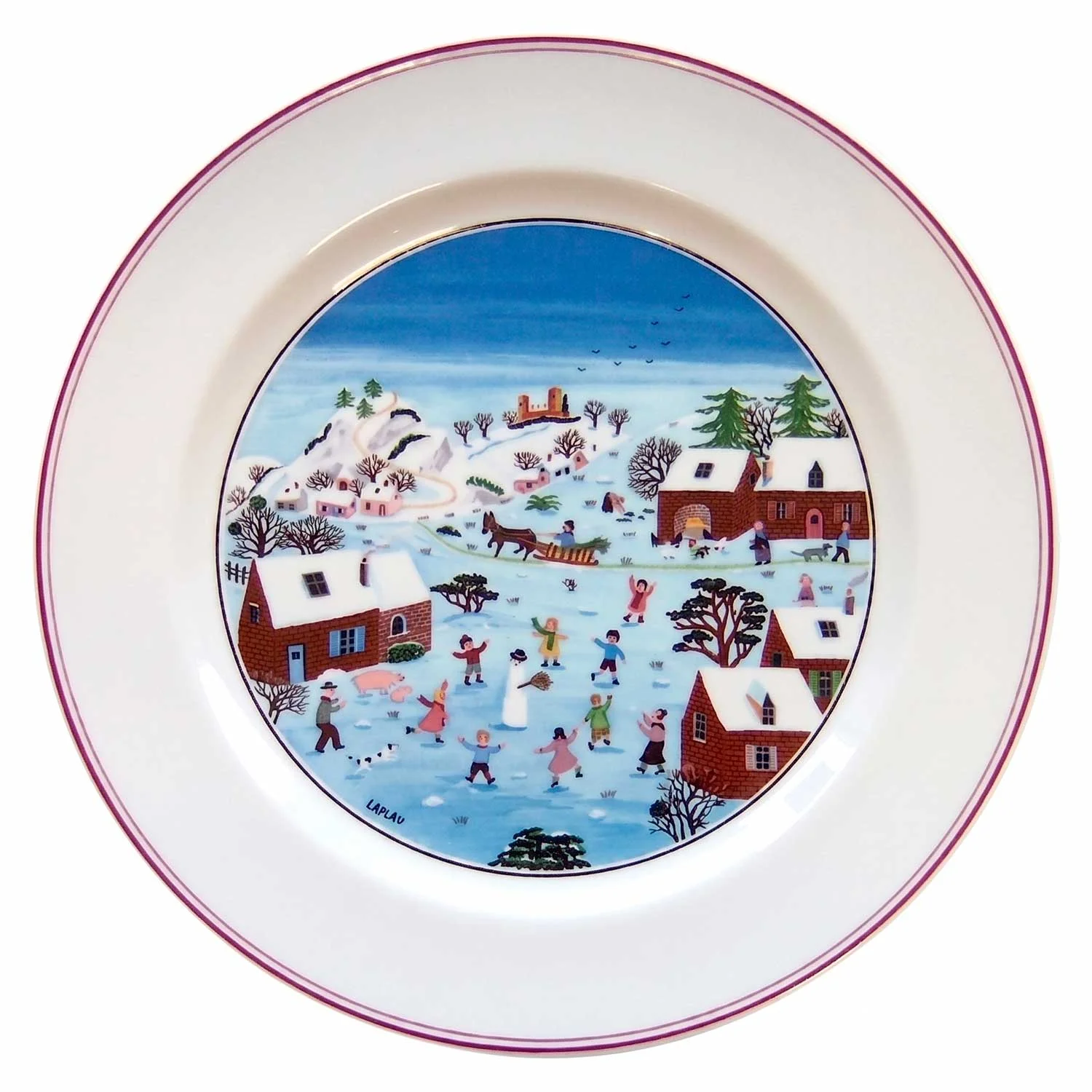 Design Naif Christmas Плоская тарелка "Рождество" 27 см