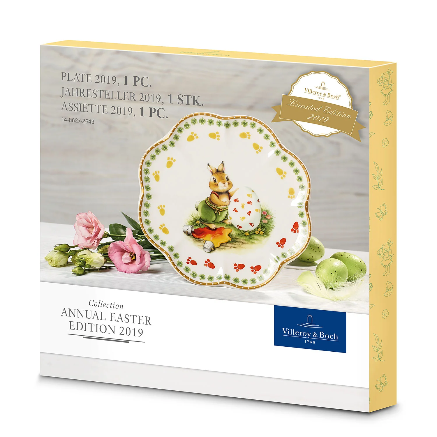 Annual Easter Edition Салатная тарелка "Пасхальный кролик Пол" 22 см