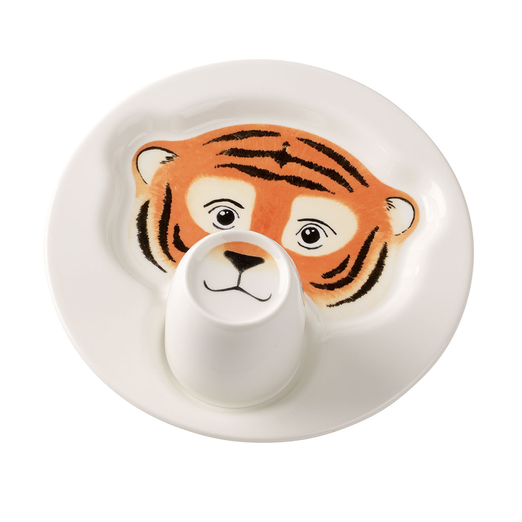 Animal Friends Набор детской посуды Тигр, 2 предмета