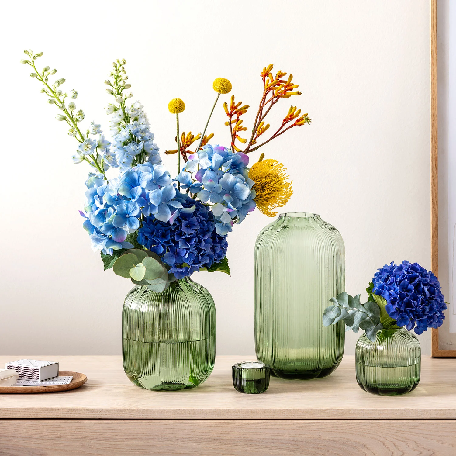 Fleur Vert Glass Ваза 28 см