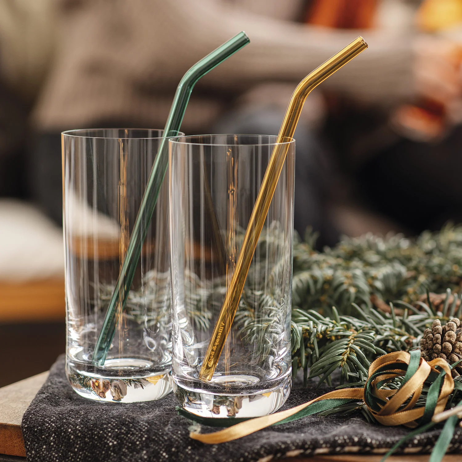 Artesano Hot - Cold Beverages Трубочки для напитков стеклянные, 4 шт