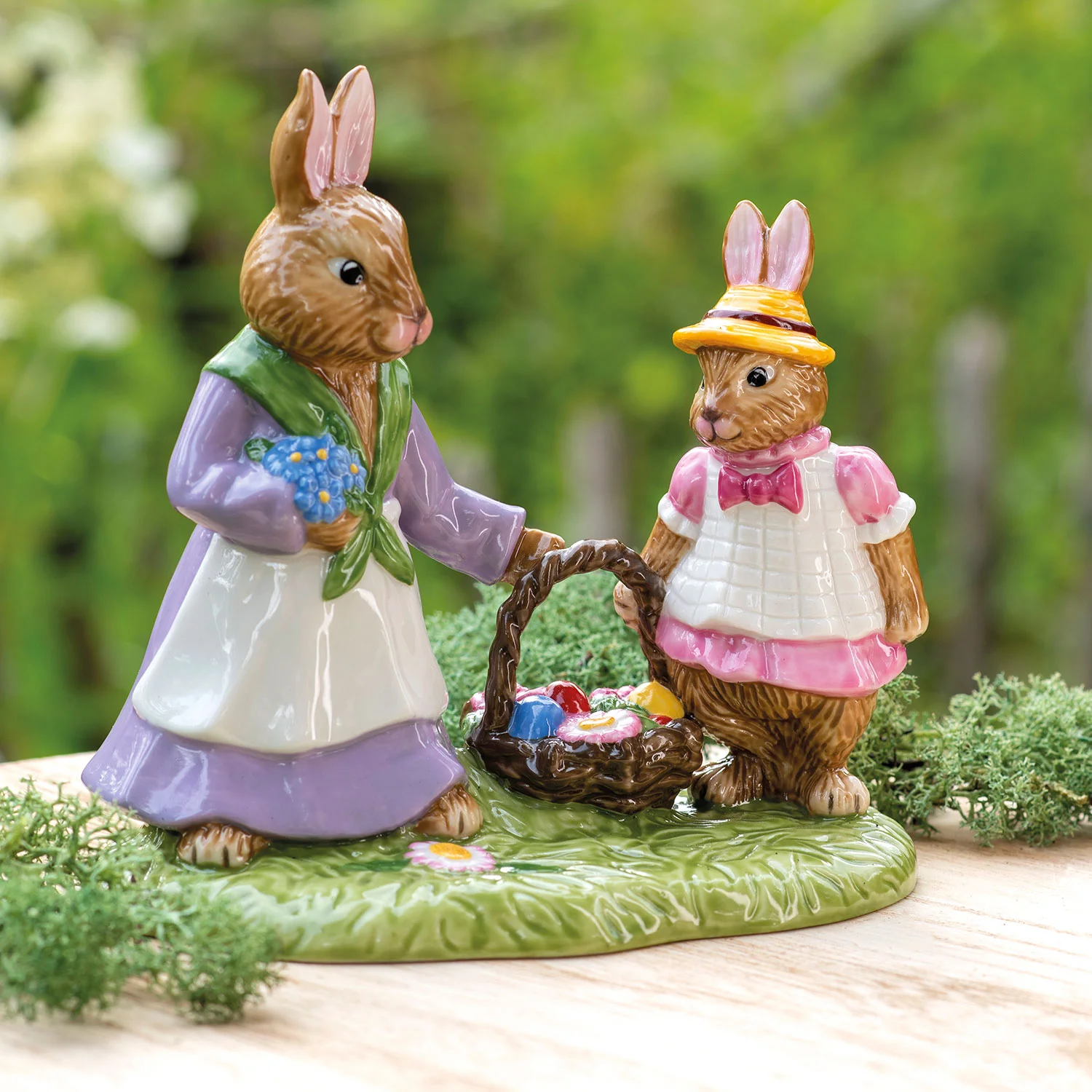 Bunny Tales Декоративная фигурка "Цветочная поляна" 12.3 см