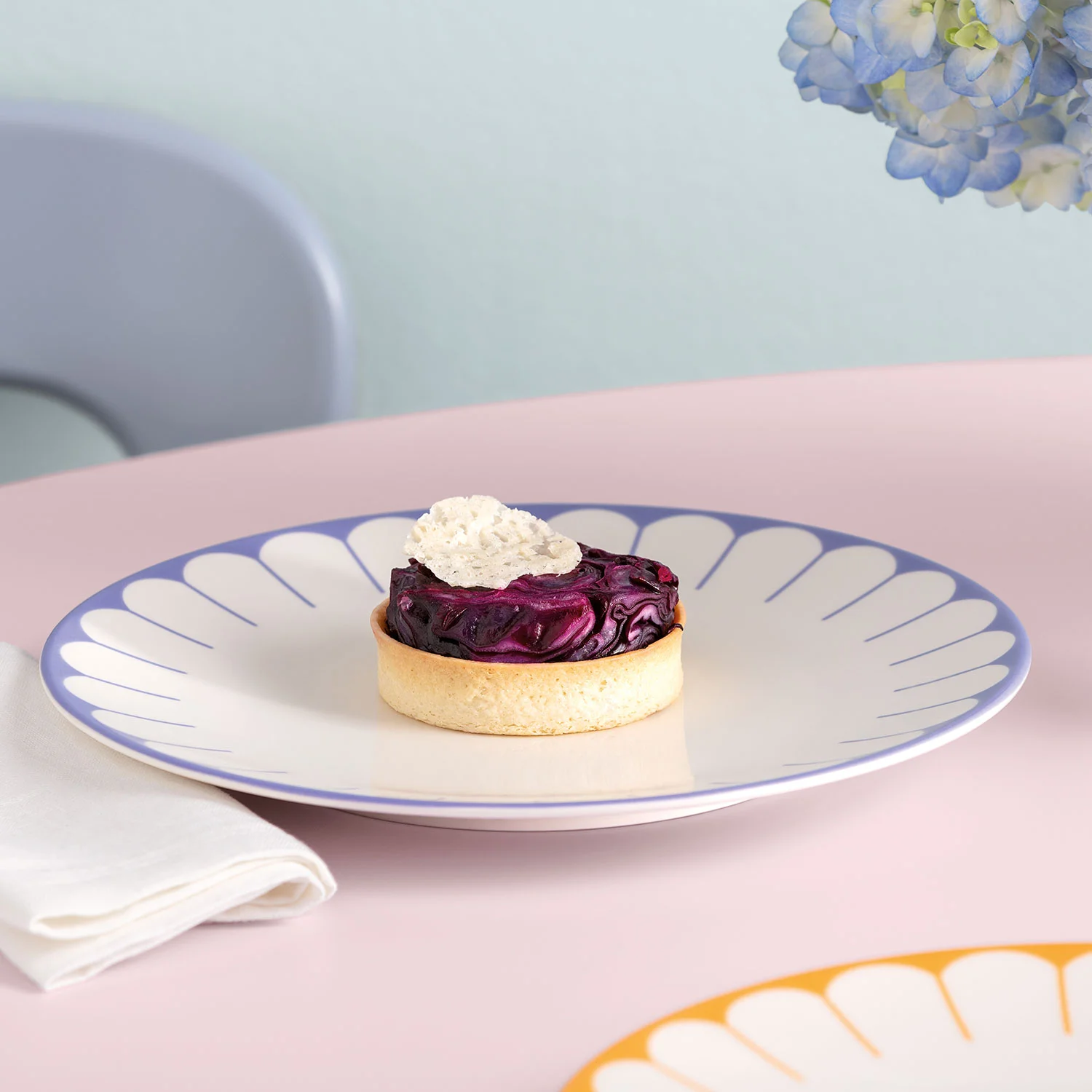 Fleur Bleu Плоская тарелка 27 см