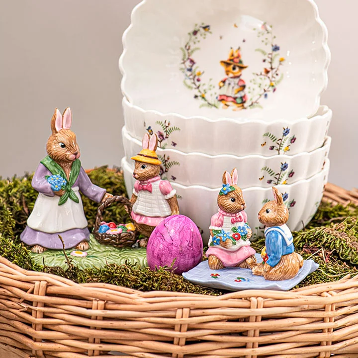 Bunny Tales Декоративная фигурка "Цветочная поляна" 12.3 см