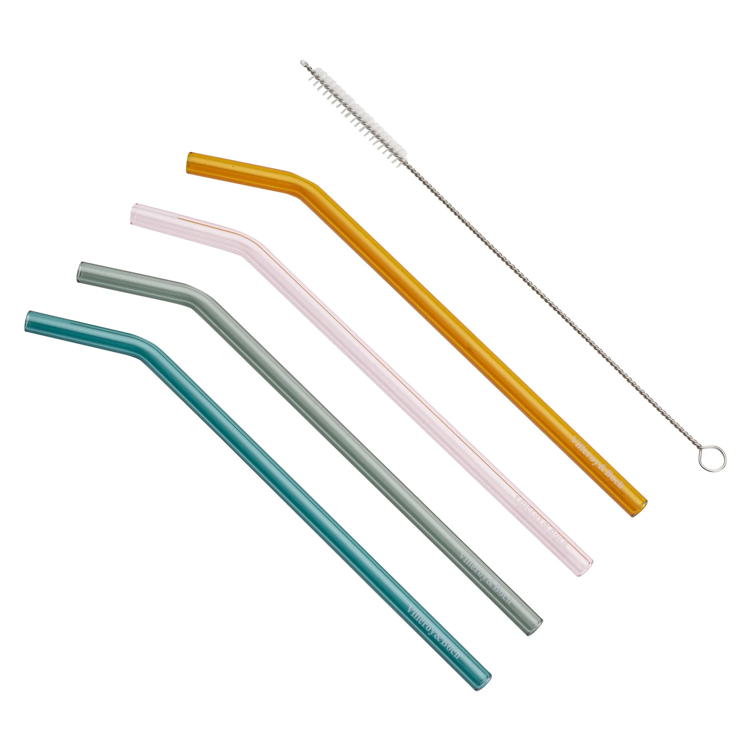 Artesano Hot - Cold Beverages Трубочки для напитков стеклянные, 4 шт