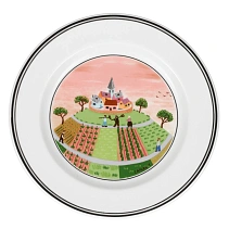 Design Naif Пирожковая тарелка  "Деревня" 17 см