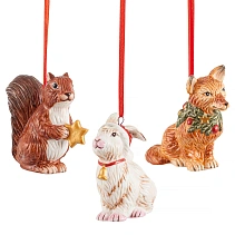 Nostalgic Ornaments Набор украшений "Лесные животные", 3 предмета