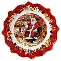 Toy's Fantasy Блюдо "Дед Мороз читает список желаний" 25 см