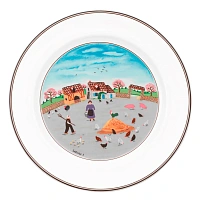 Design Naif Плоская тарелка "Куриная ферма" 27 см